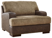 Signature Design by Ashley® Alesbury - Chocolate - Chair And A Half | Meri Furniture