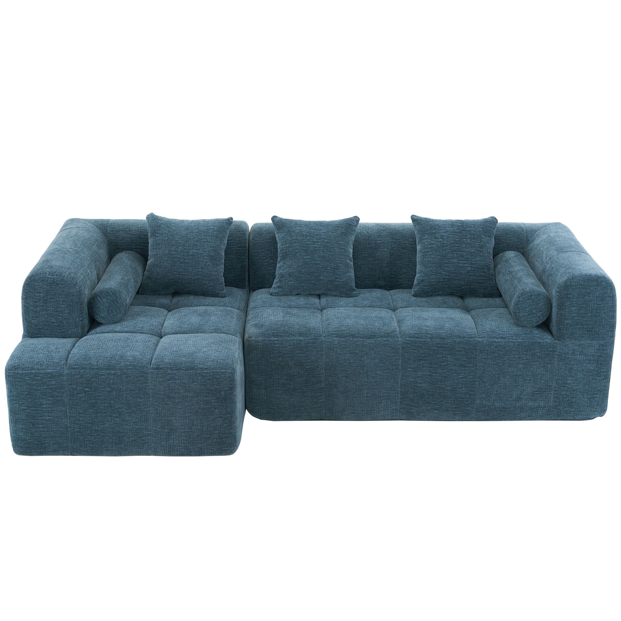 Sectional Free Combined Sofa With 2 Side Pockets