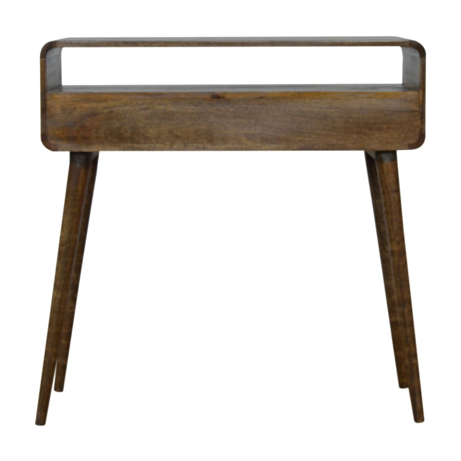 Solid Wood Curved Console Table