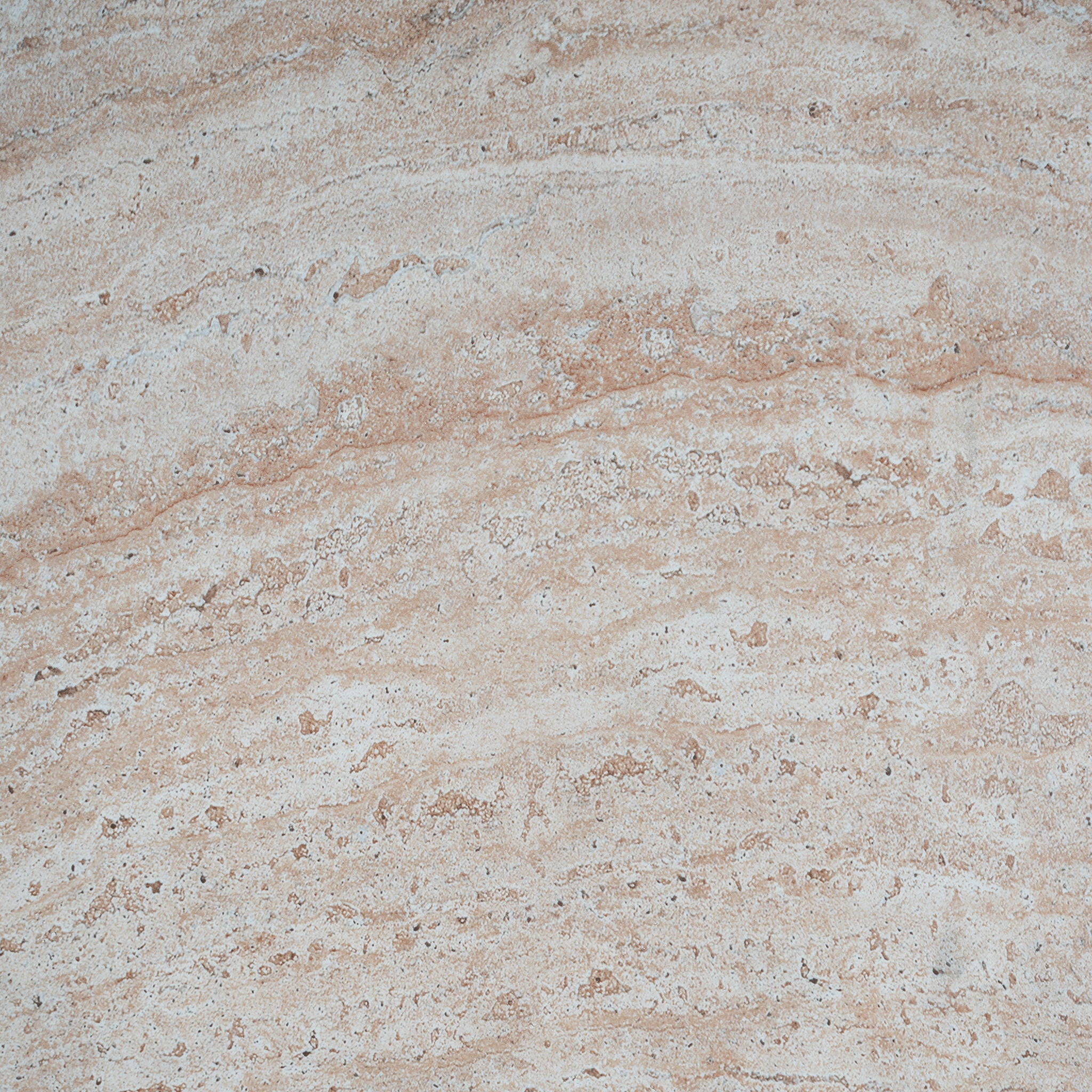 Elegant Indoor / Outdoor Lightweight Concrete Side Table With Travertine - Beige