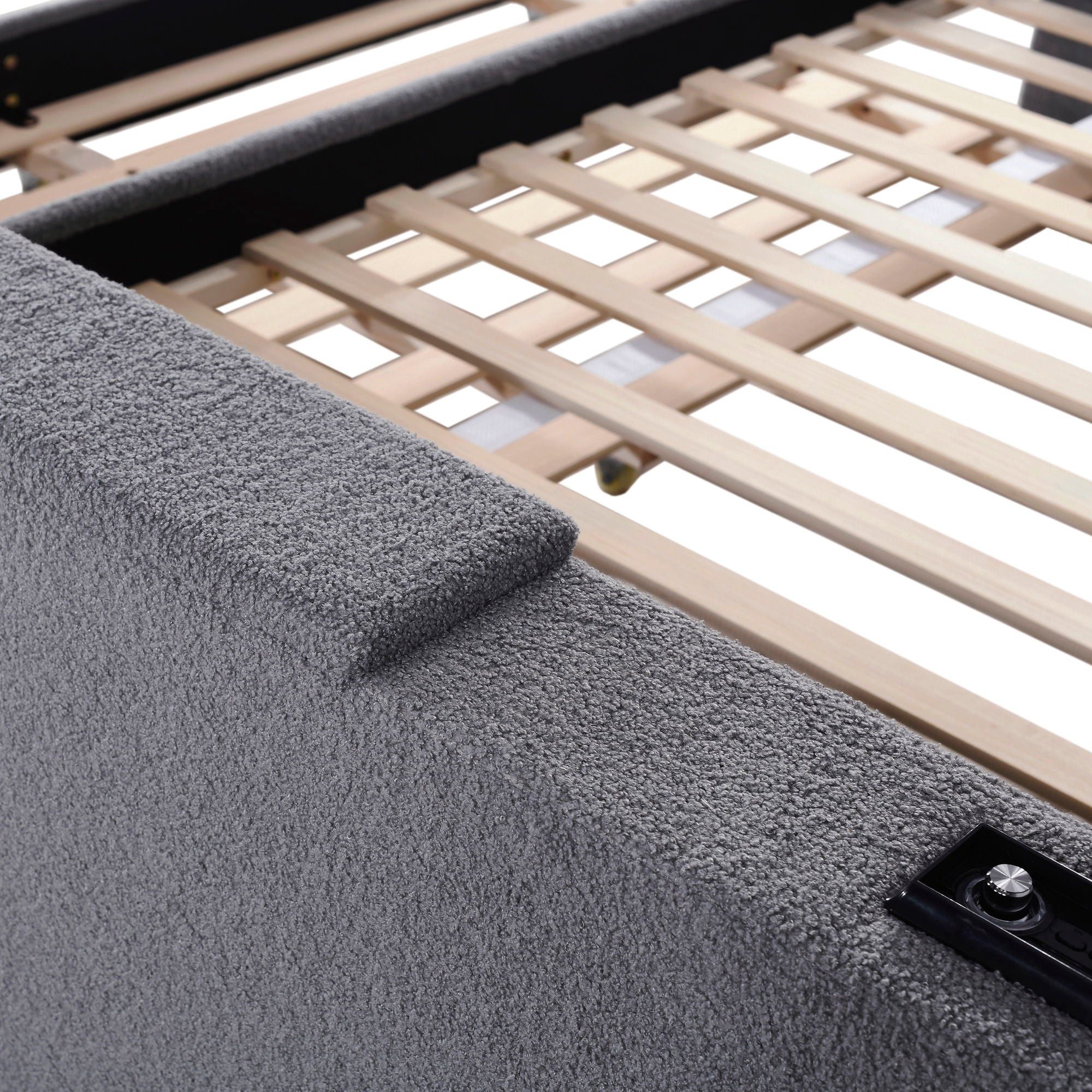 Upholstered Daybed With Storage Armrests, Trundle And Latest Integrated Bluetooth Audio System