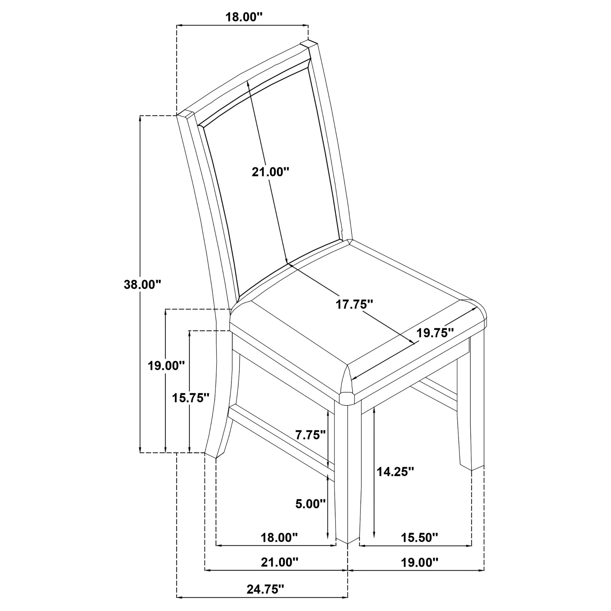 Rectangular Dining Set With Angular Legs