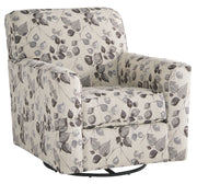 Ashley Furniture Abney - Platinum - Swivel Accent Chair | Meri Furniture