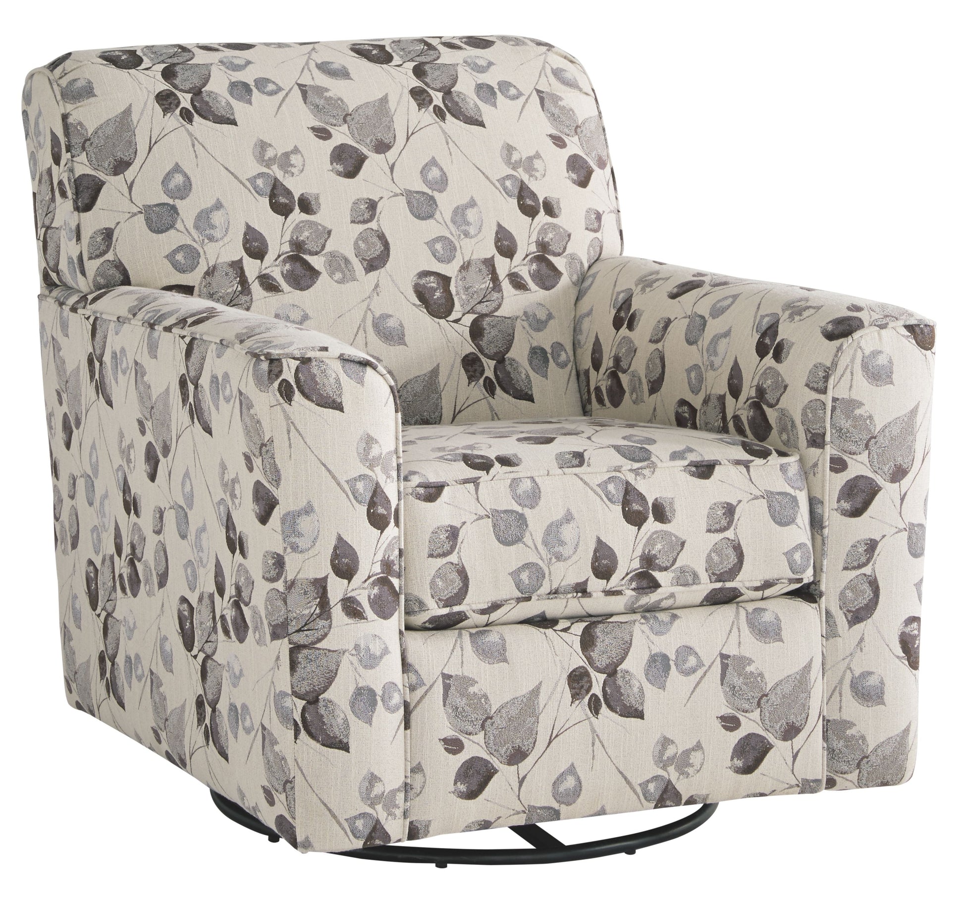 Ashley Furniture Abney - Platinum - Swivel Accent Chair | Meri Furniture