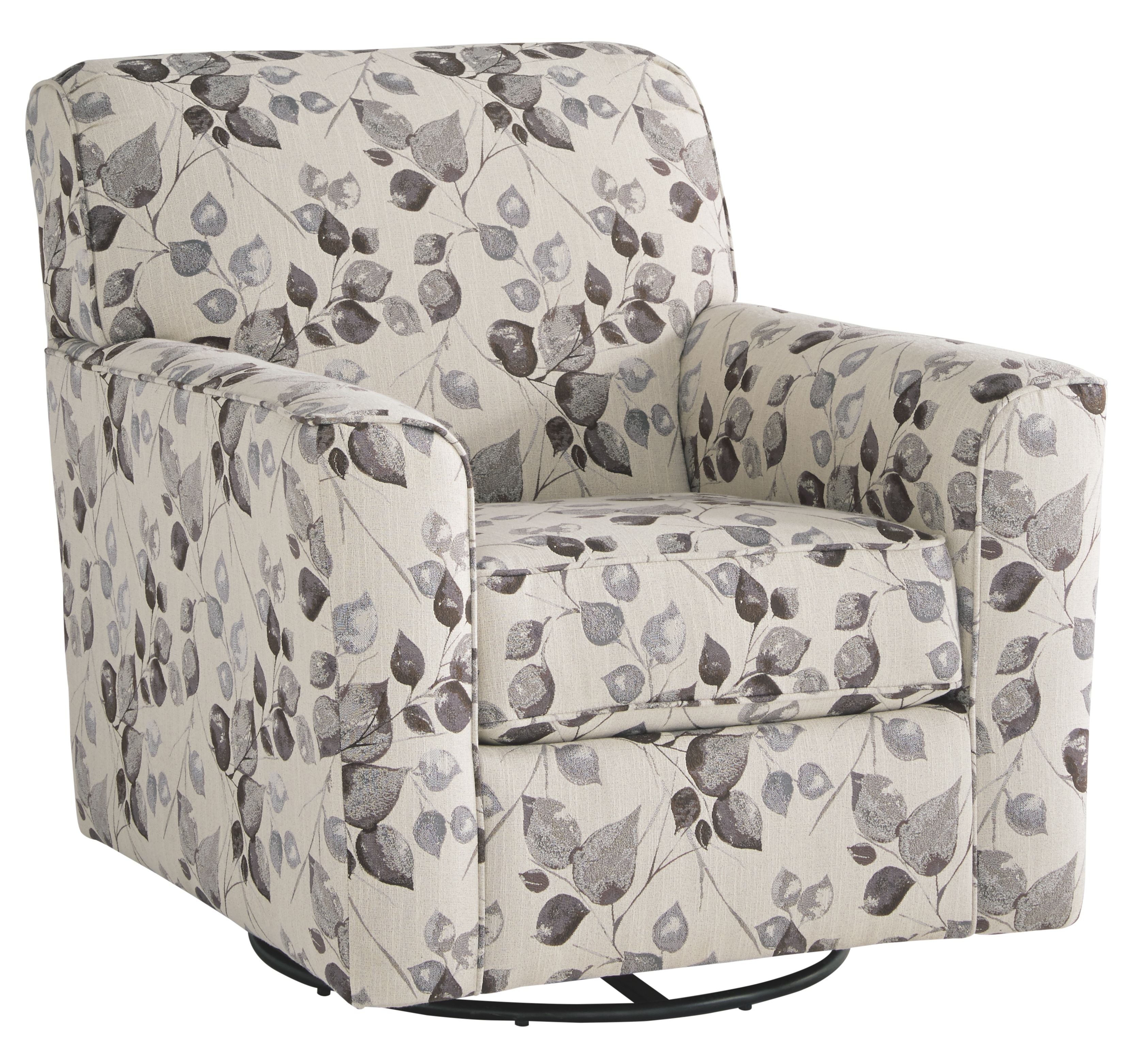 Ashley Furniture Abney - Platinum - Swivel Accent Chair | Meri Furniture