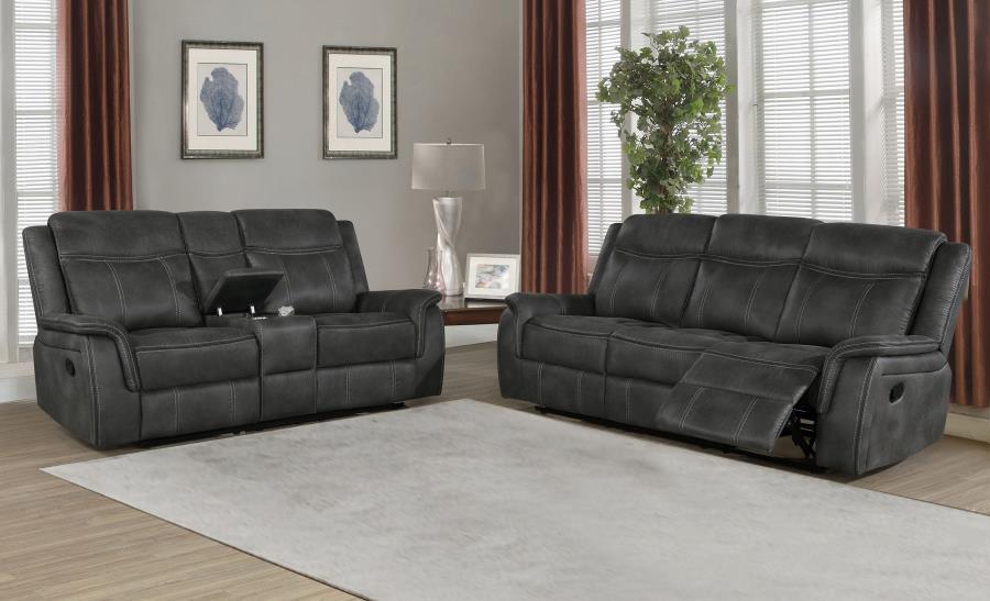 Coaster Fine Furniture Lawrence - Upholstered Reclining Sofa Set | Meri Furniture