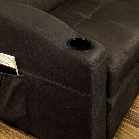 Mavis - Futon Sofa - Dark Brown