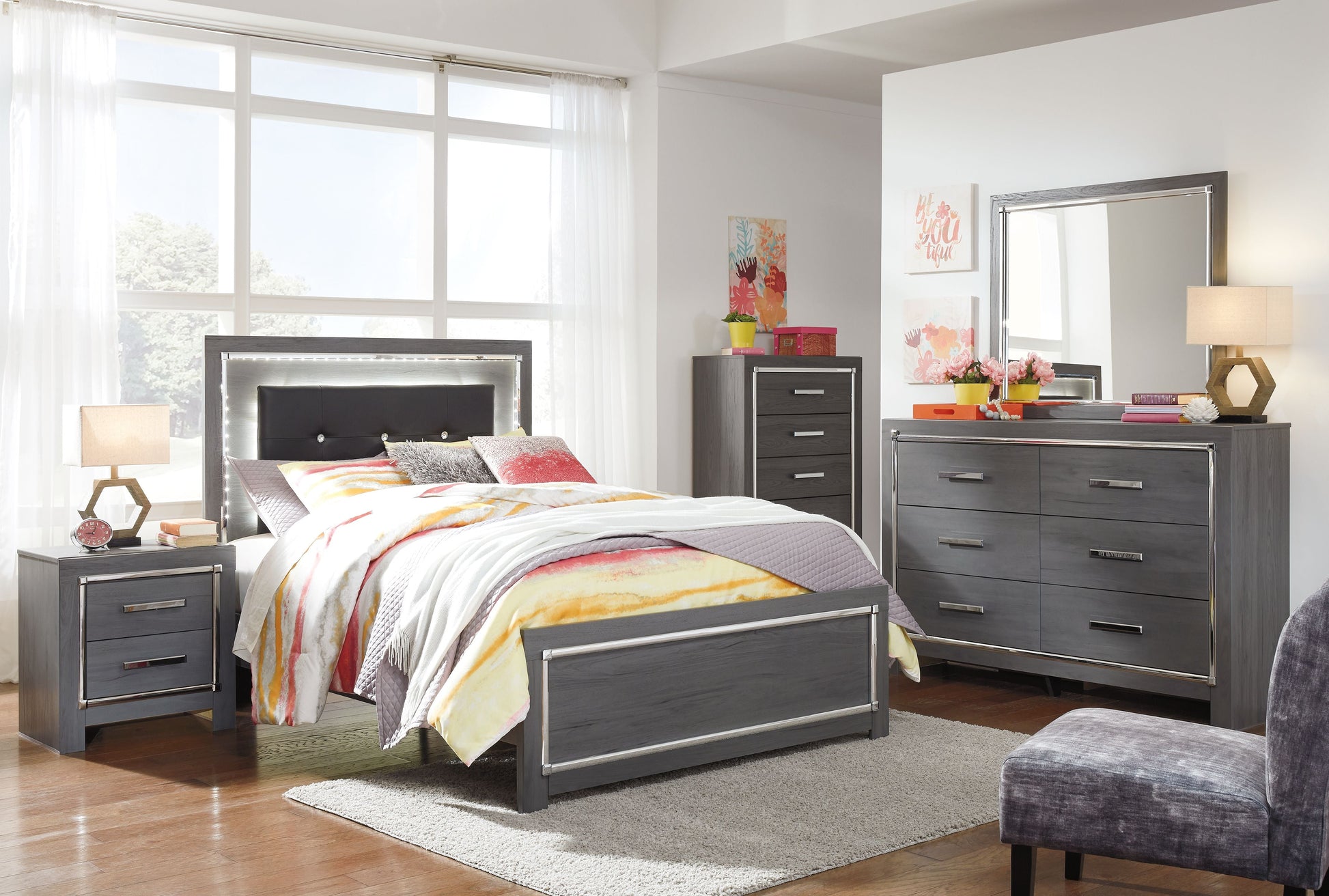 Signature Design by Ashley® Lodanna - Panel Bed | Meri Furniture