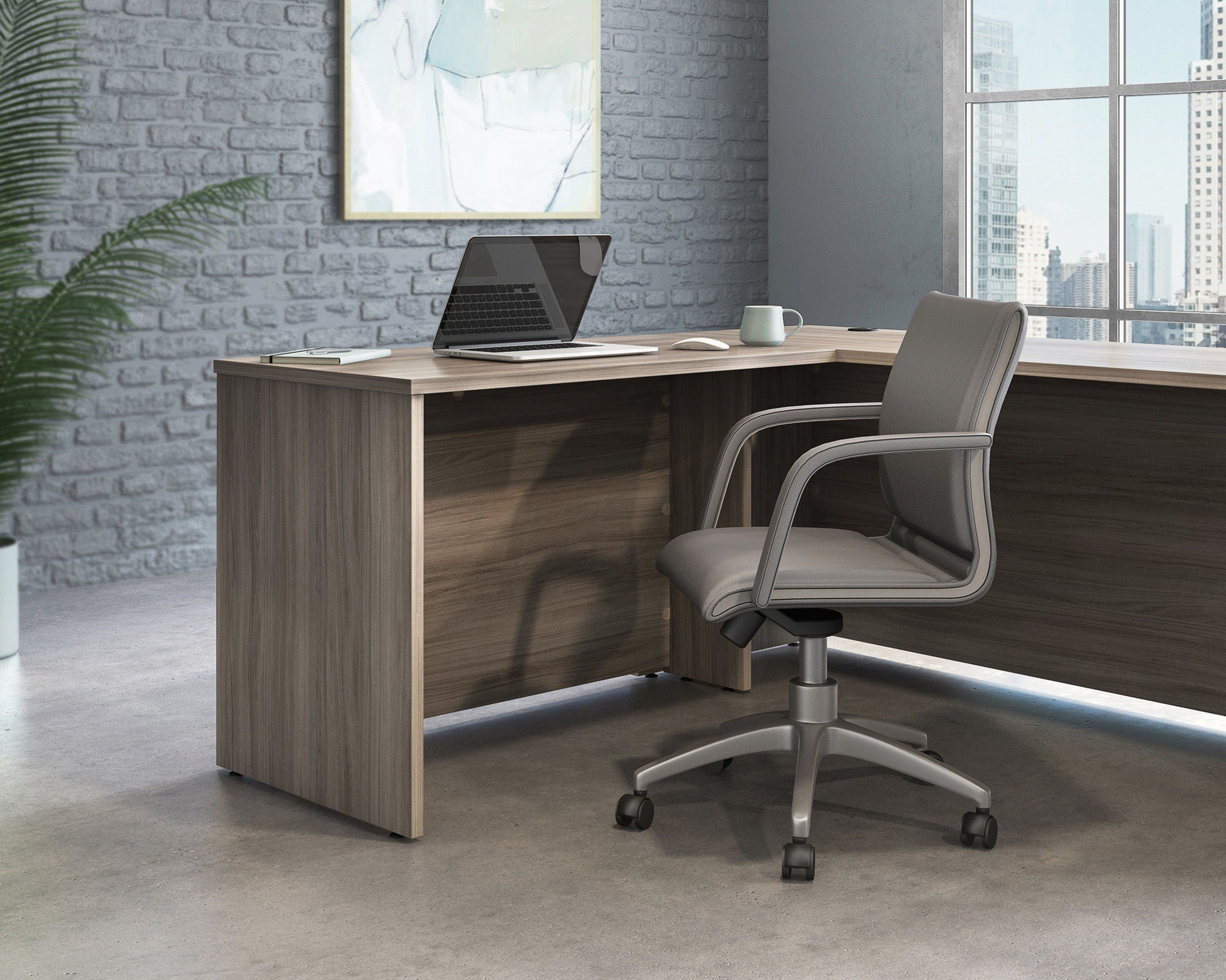 42" Commercial Desk Return in Hudson Elm