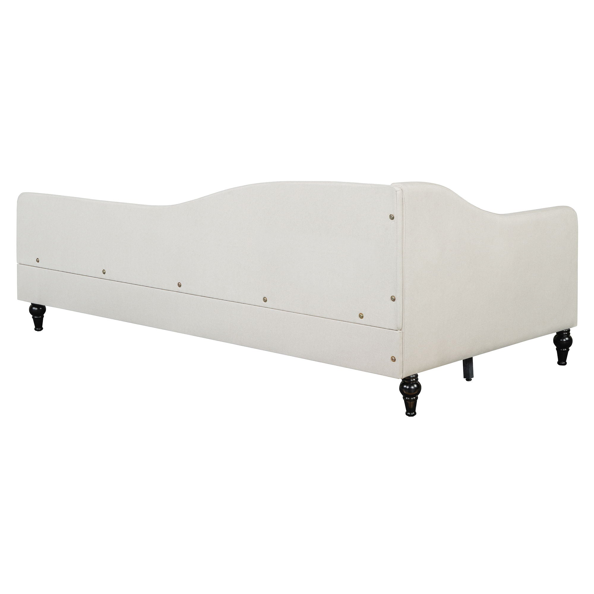 Modern L Shaped Linen Daybed With Legs
