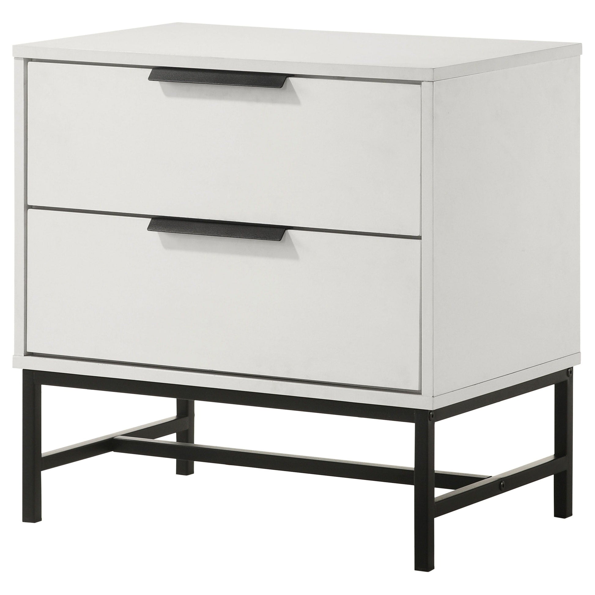 Coaster Fine Furniture Sonora - 2-Drawer Nightstand Bedside Table - White | Meri Furniture