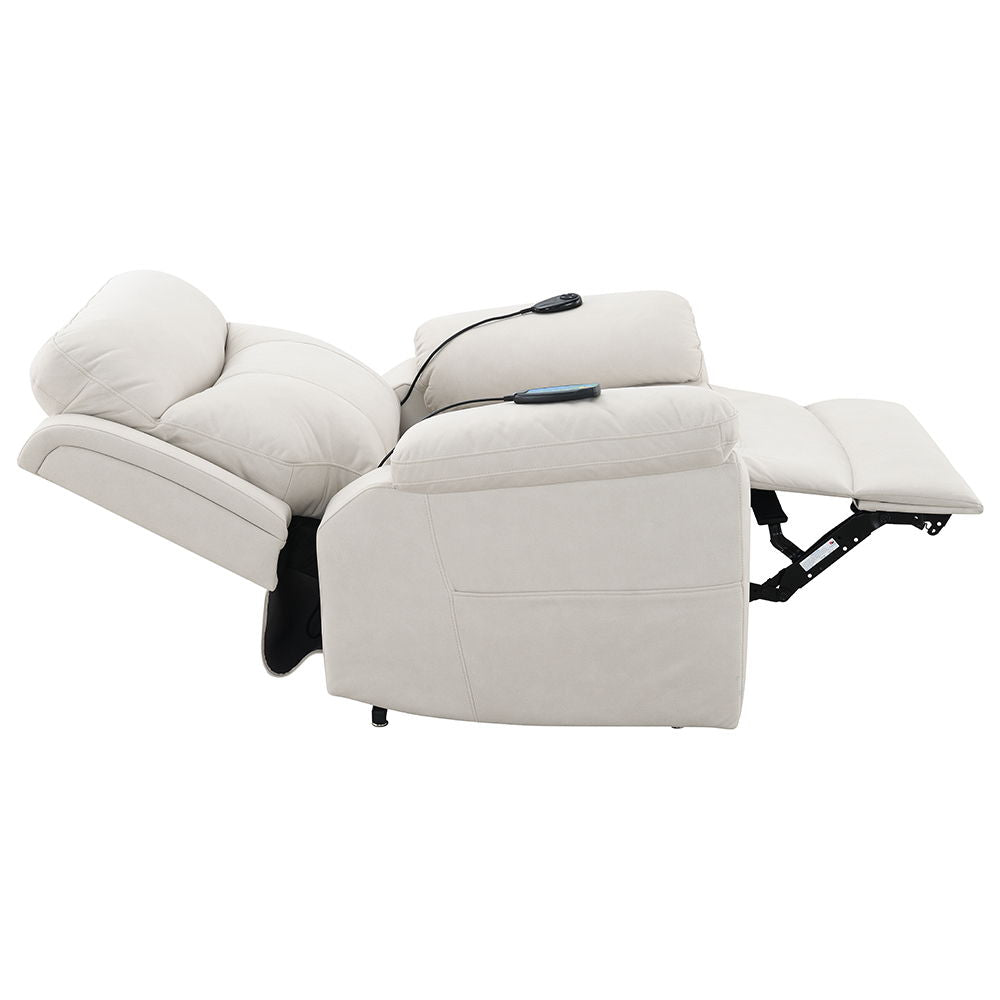 ACME Chriki - Power Recliner With Lift & Heating & Massage - Beige Fabric | Meri Furniture
