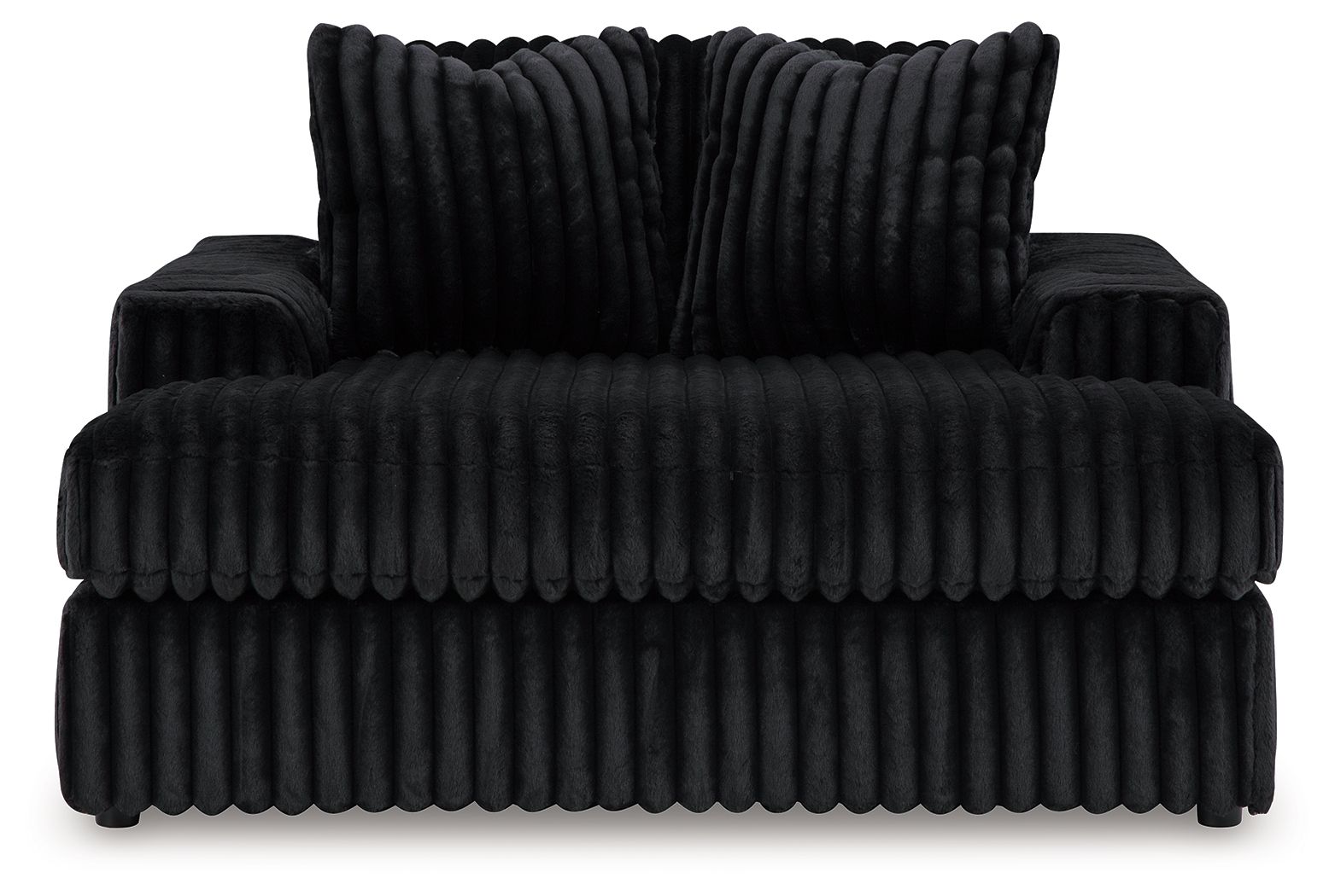 Signature Design by Ashley® Midnight-madness - Onyx - Oversized Chaise | Meri Furniture