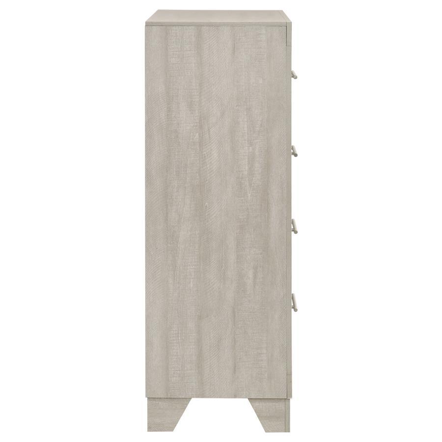 Trenton - 4-Drawer Bedroom Chest Of Drawers - Rustic Cream