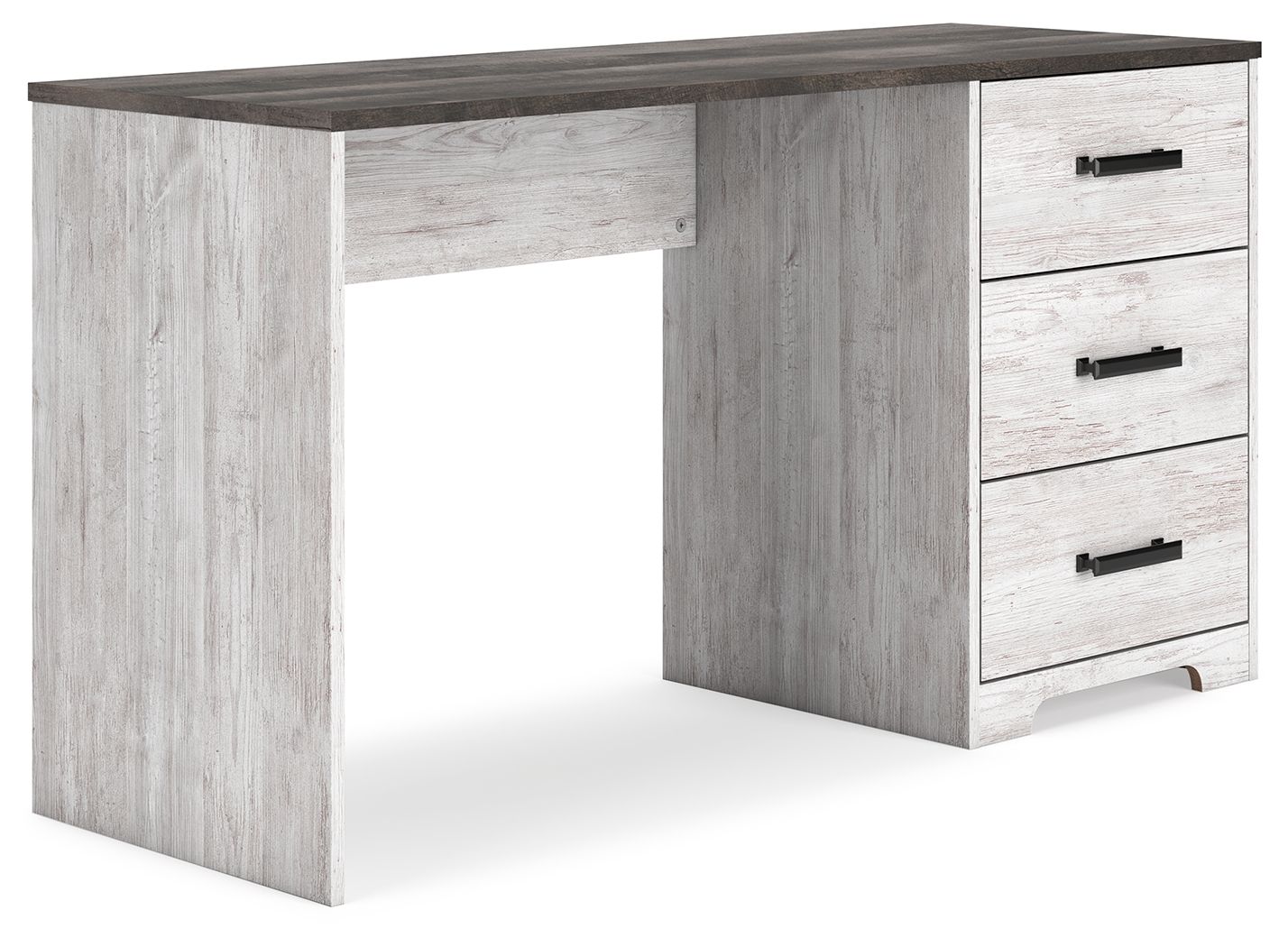 Signature Design by Ashley® Shawburn - White / Dark Charcoal Gray - Home Office Desk | Meri Furniture