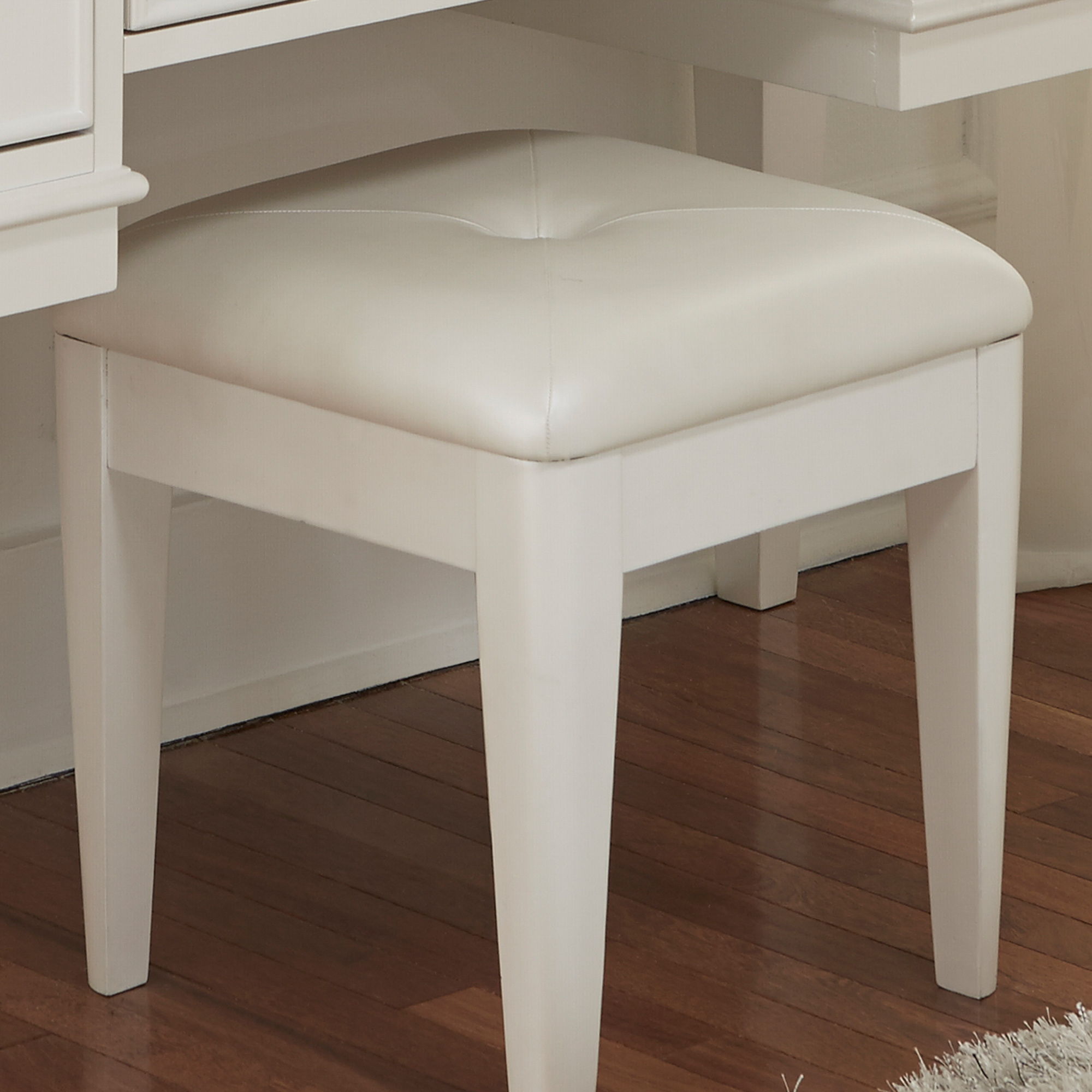 Liberty Furniture Stardust - Vanity Stool - White | Meri Furniture