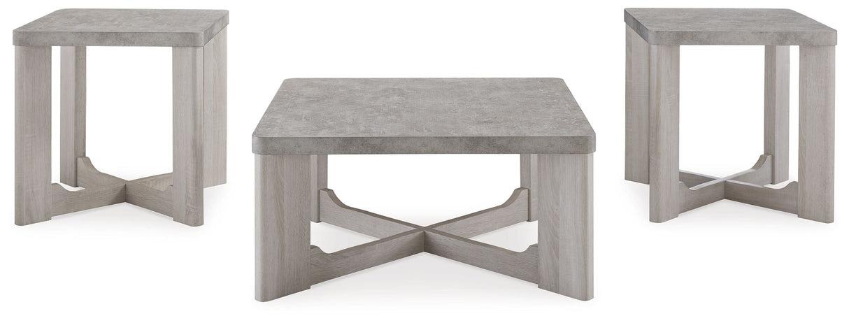 Signature Design by Ashley® Garnilly - Whitewash - Occasional Table Set (Set of 3) | Meri Furniture