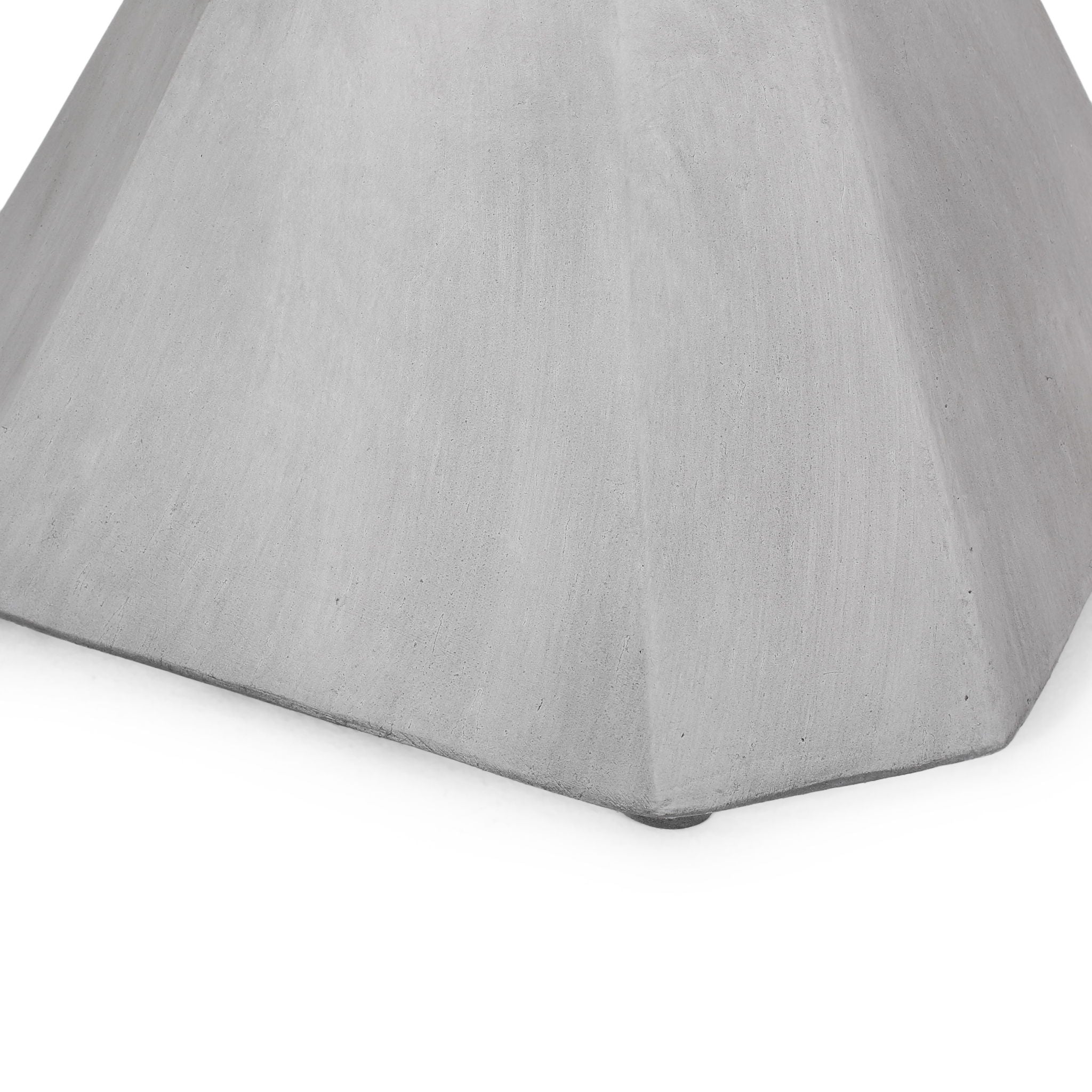 Outdoor, Lightweight Concrete Side Table - Natural