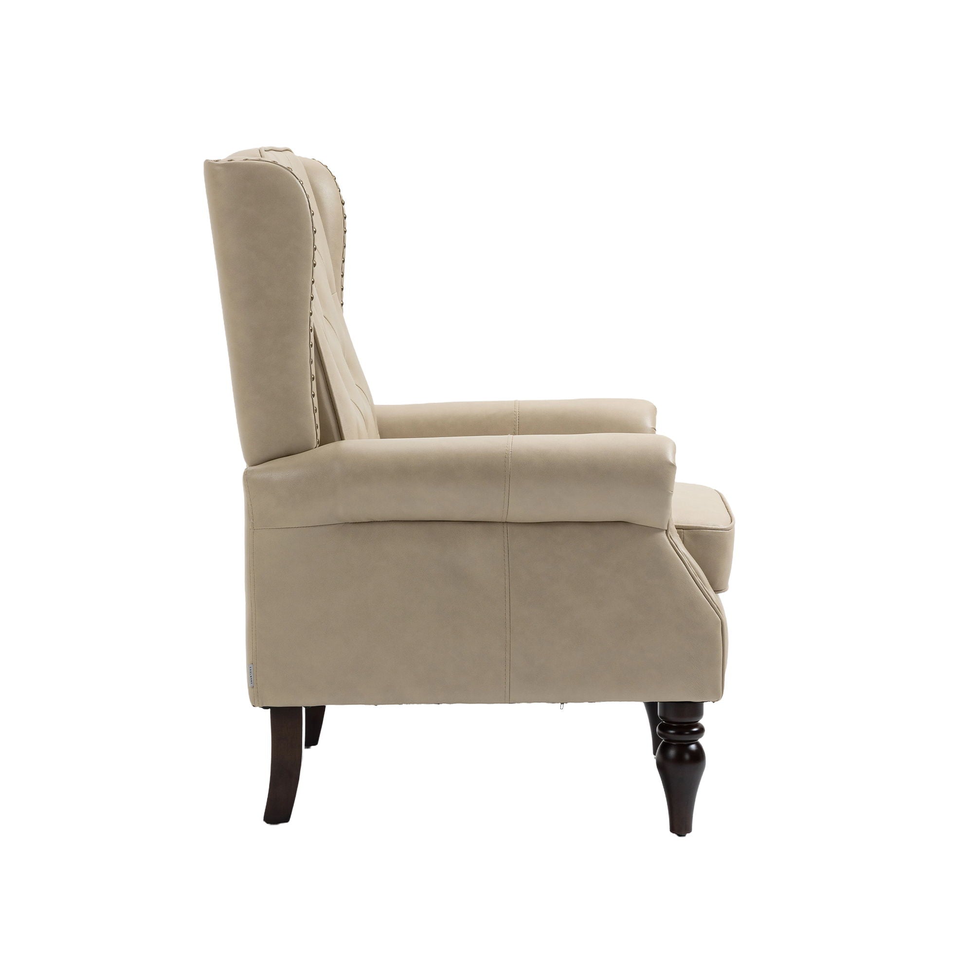 Modern Accent Armchair With Sturdy Wood Legs