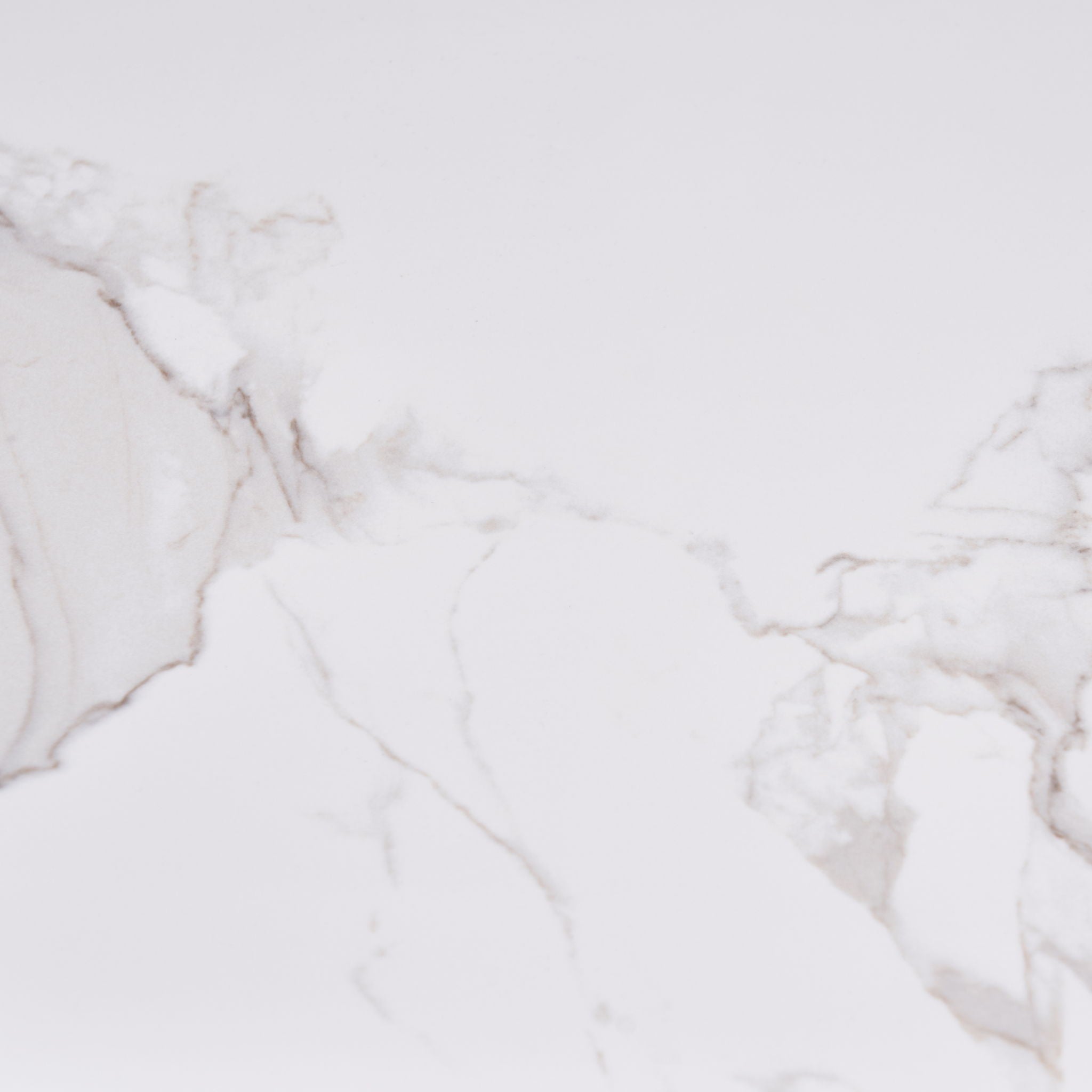 Modern Rectangular Rock Plate Coffee Table Open Space Design Golden Metal Frame Minimalist Living Room Center Table For Lounge Office - Black White