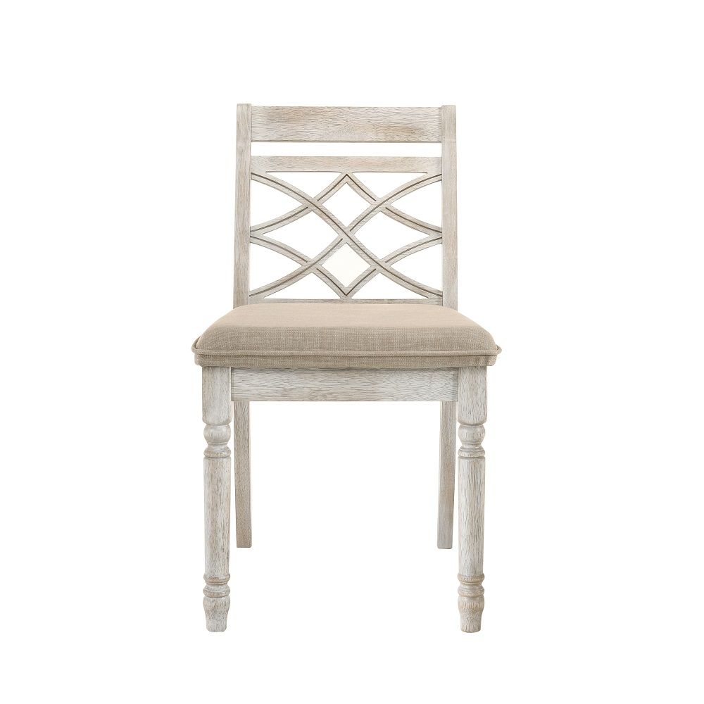 ACME Cillin - Side Chair (Set of 2) - Beige | Meri Furniture