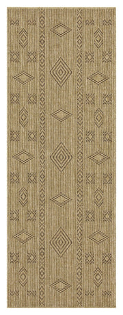 Earth - 2'7" X 7'3" Indoor, Outdoor Area Rug - Jute, Mocha