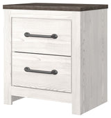 Gerridan - White / Gray - Two Drawer Night Stand