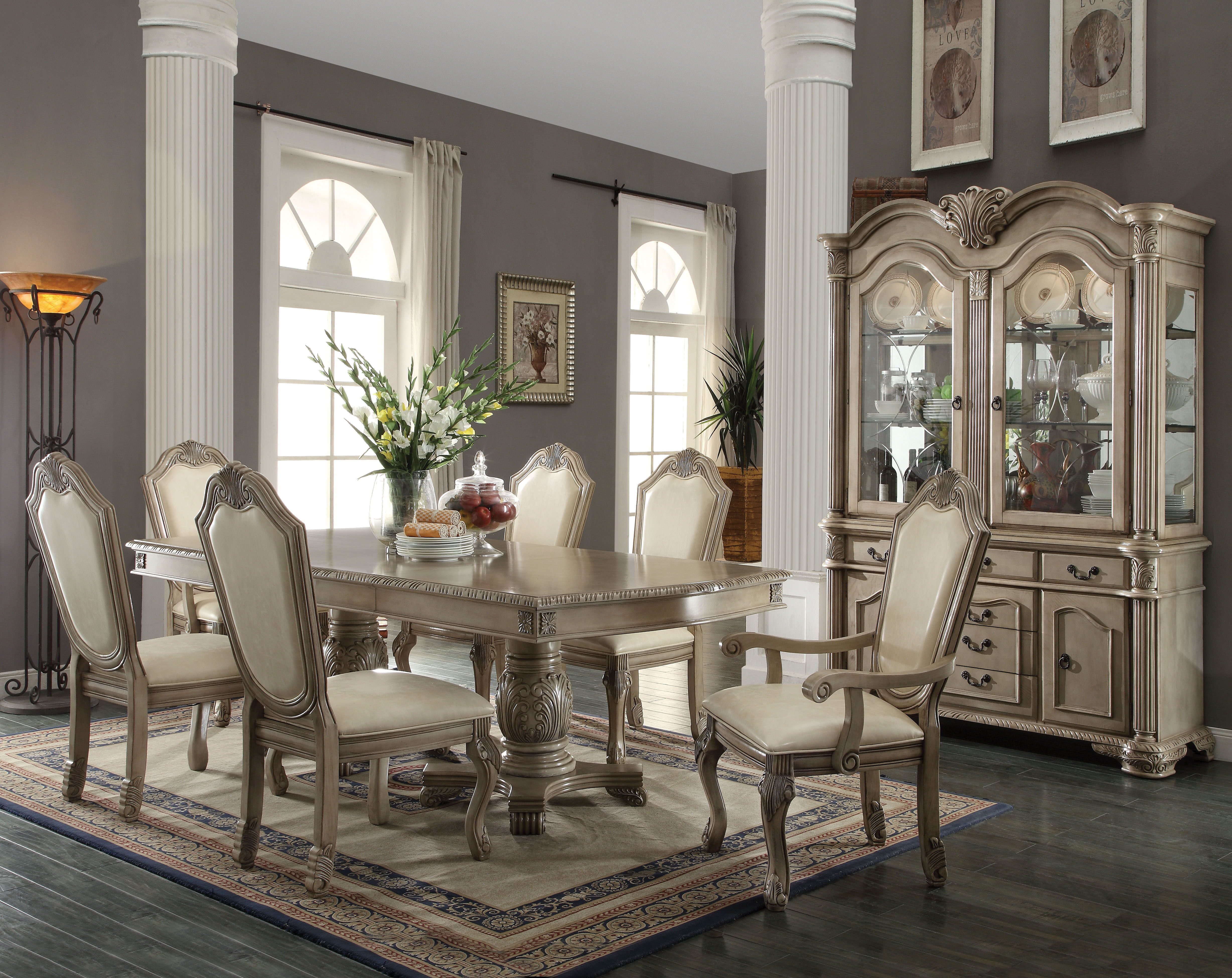 ACME Chateau De Ville - Dining Table - Dark Gray | Meri Furniture