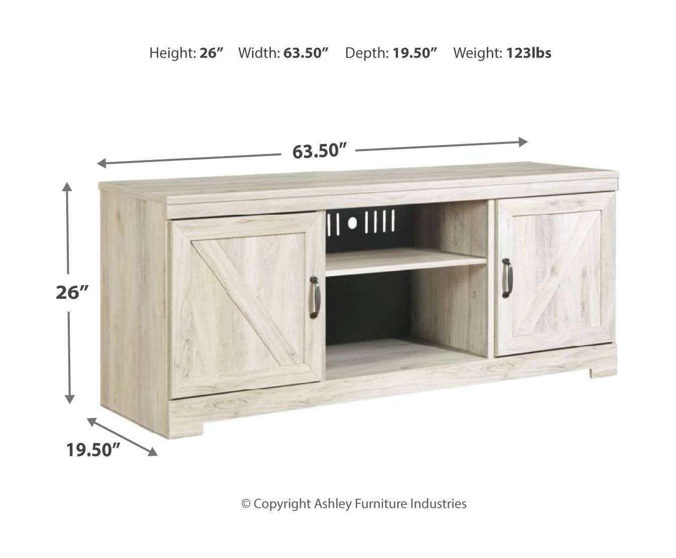 Signature Design by Ashley® Bellaby - Entertainment Center | Meri Furniture
