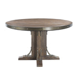 ACME Raphaela - Dining Table - Weathered Cherry Finish - 30" | Meri Furniture