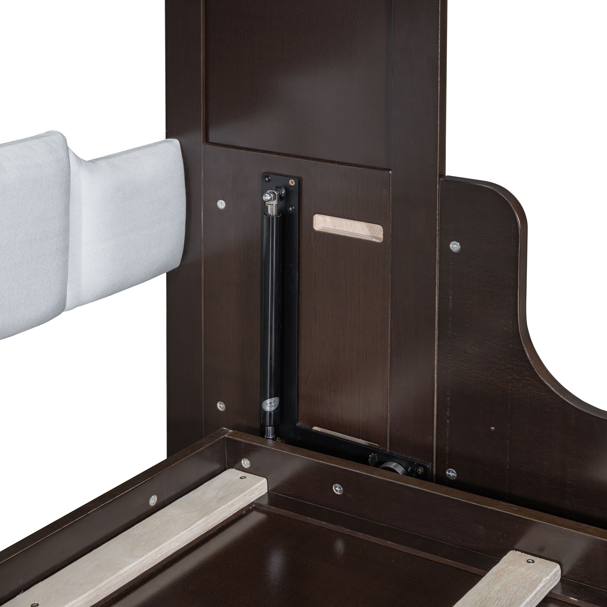 Murphy Wall Bed With Cushion, Space Saving Design, And Construction