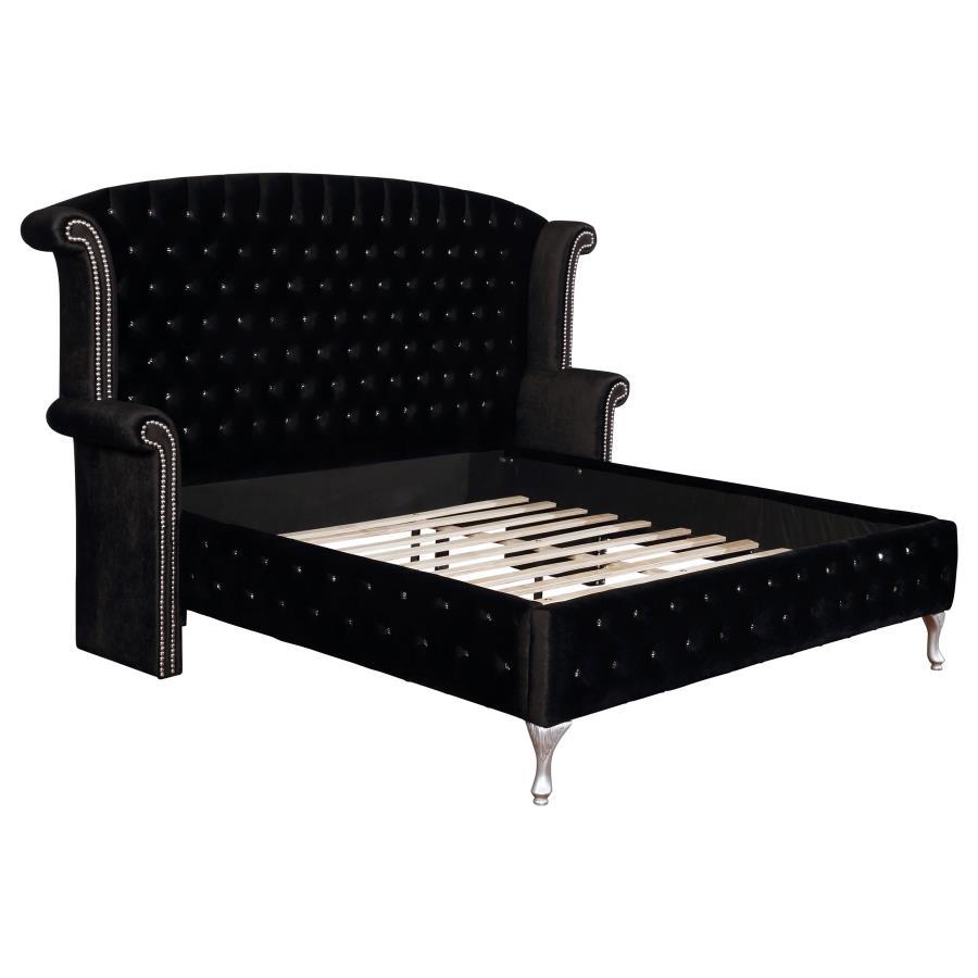 Coaster Fine Furniture Deanna - Upholstered Wingback Bed | Meri Furniture