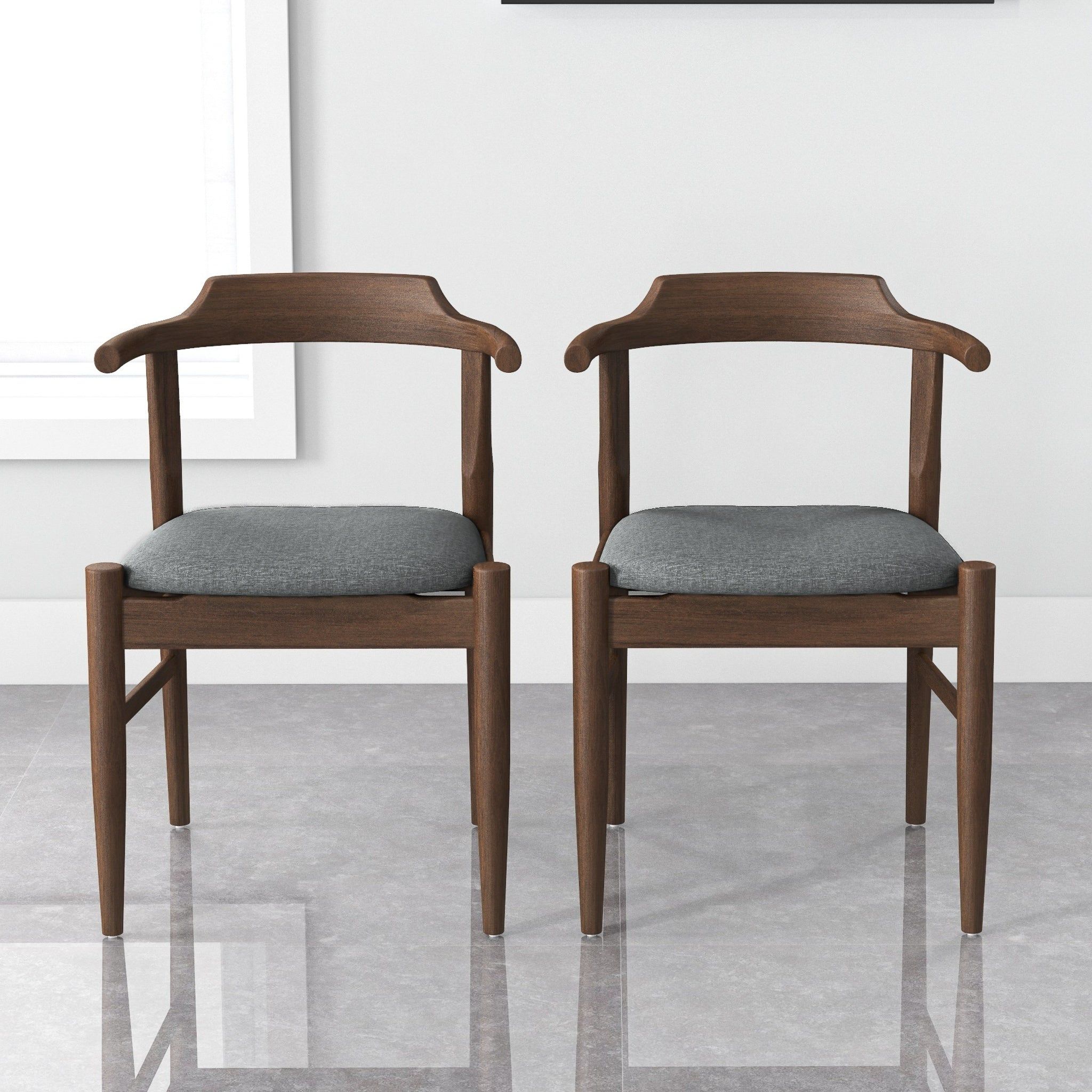 Dakota - Mid-Century Modern Velvet Dining Chair (Set of 2)