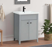 ACME Eirlys - Sink Cabinet - Gray Finish | Meri Furniture