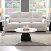 Lalisa - Power Motion Sofa With USB Port - Cream Chenille