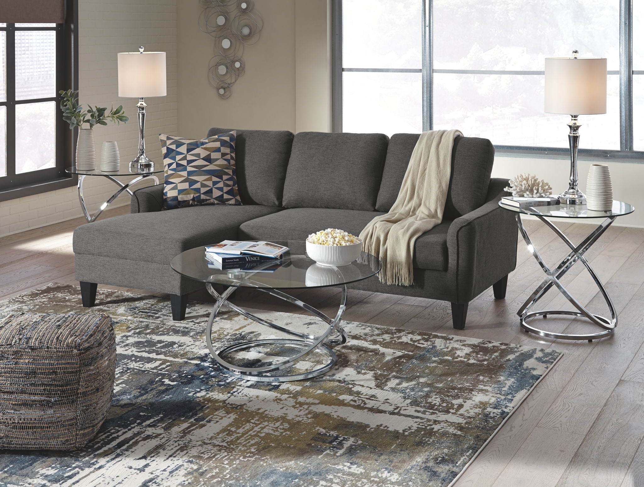 Hollynyx - Occasional Table Set (Set of 3) - Chrome Finish