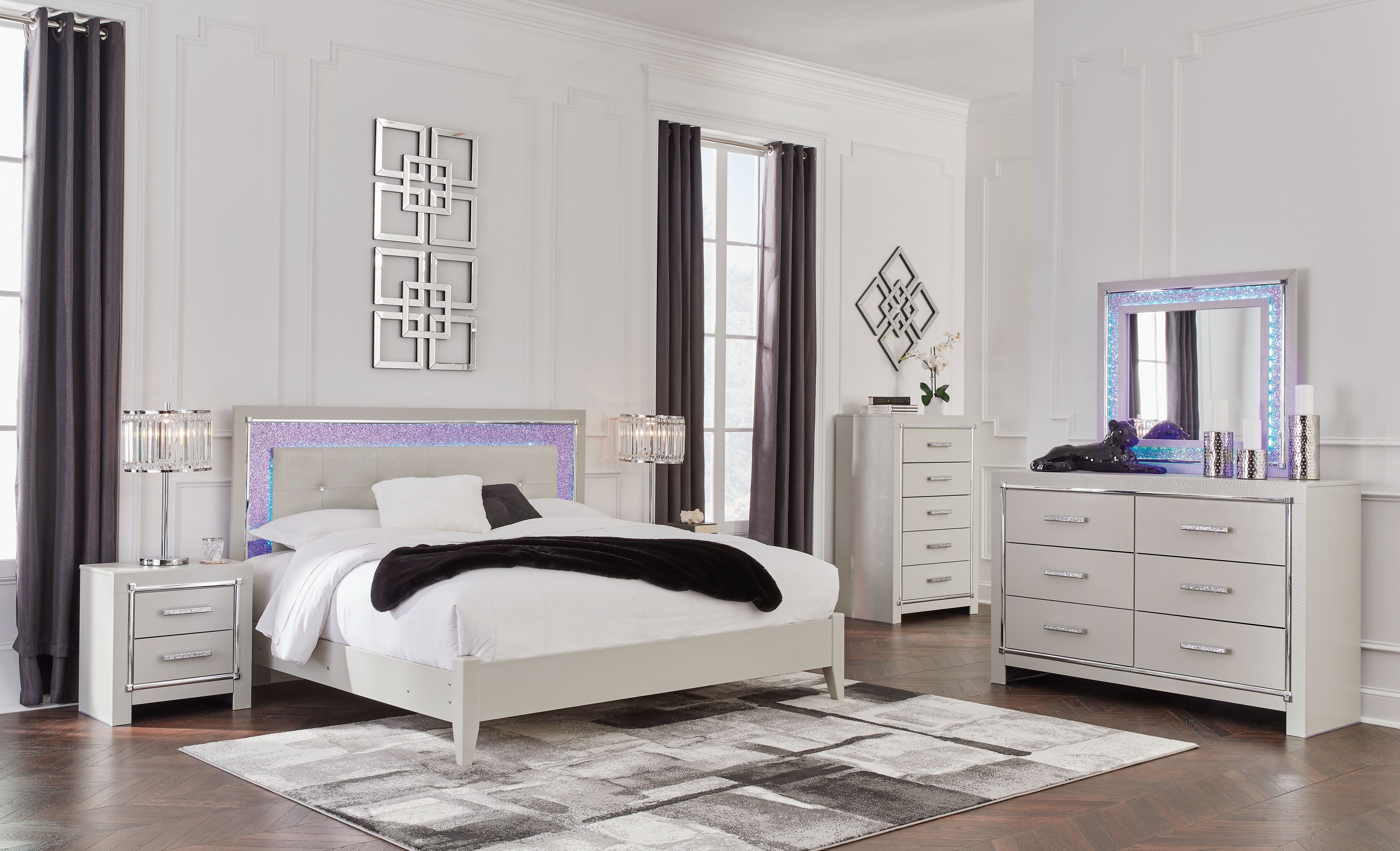 Signature Design by Ashley® Zyniden - Upholstered Bedroom Set | Meri Furniture