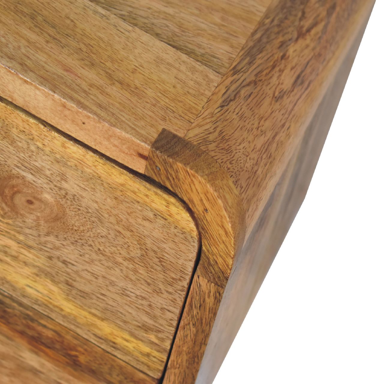 Mini Curve Floating Bedside - Oak