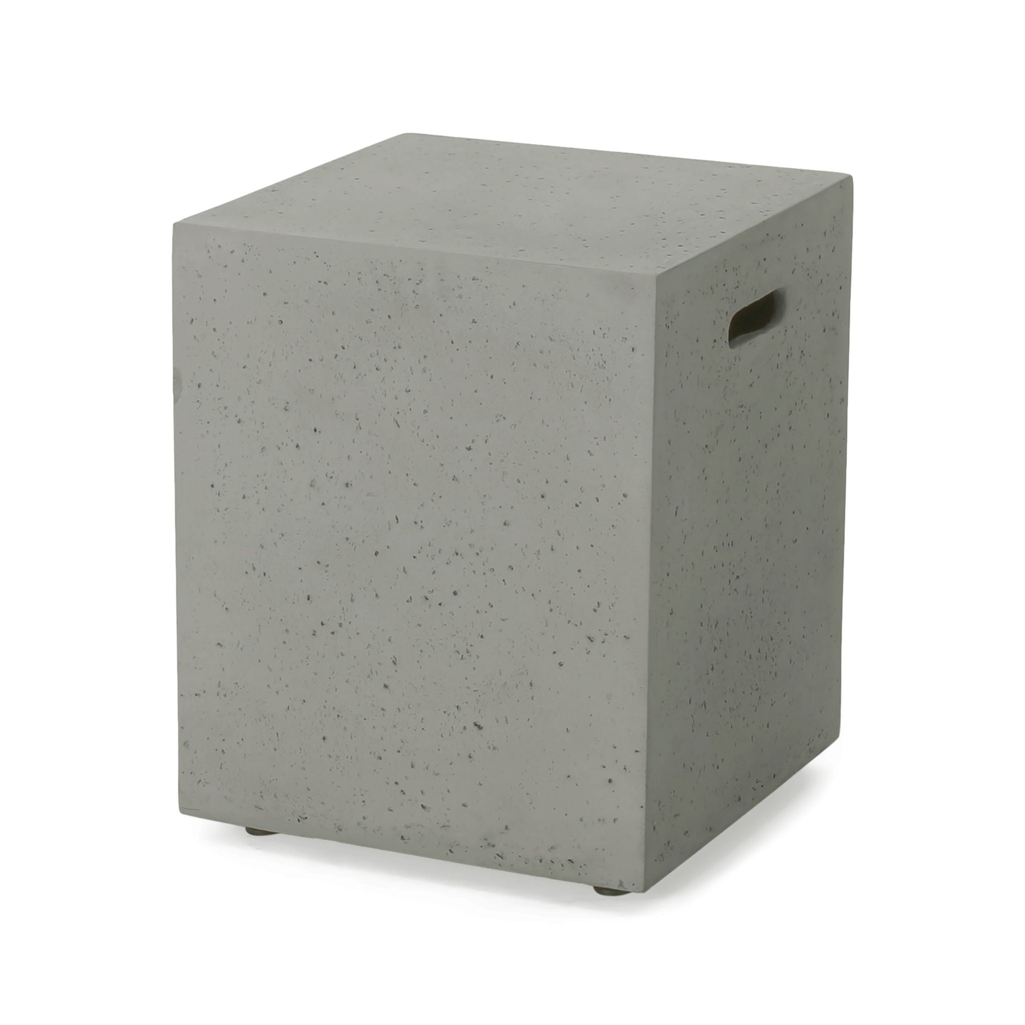 Modern Tank Holder Side Table With Smooth Concrete Surface