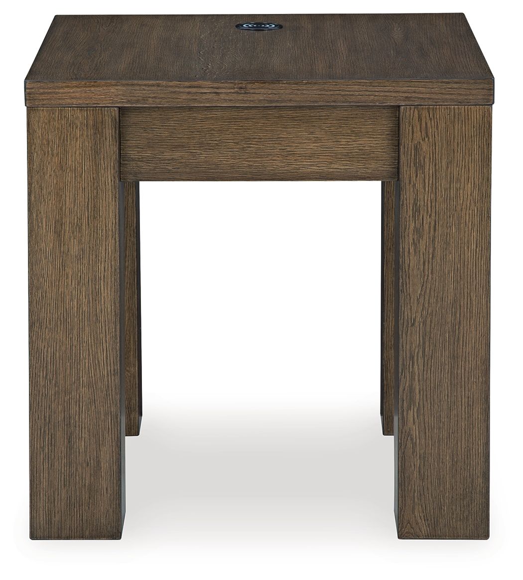 Signature Design by Ashley® Rosswain - Warm Brown - Square End Table | Meri Furniture