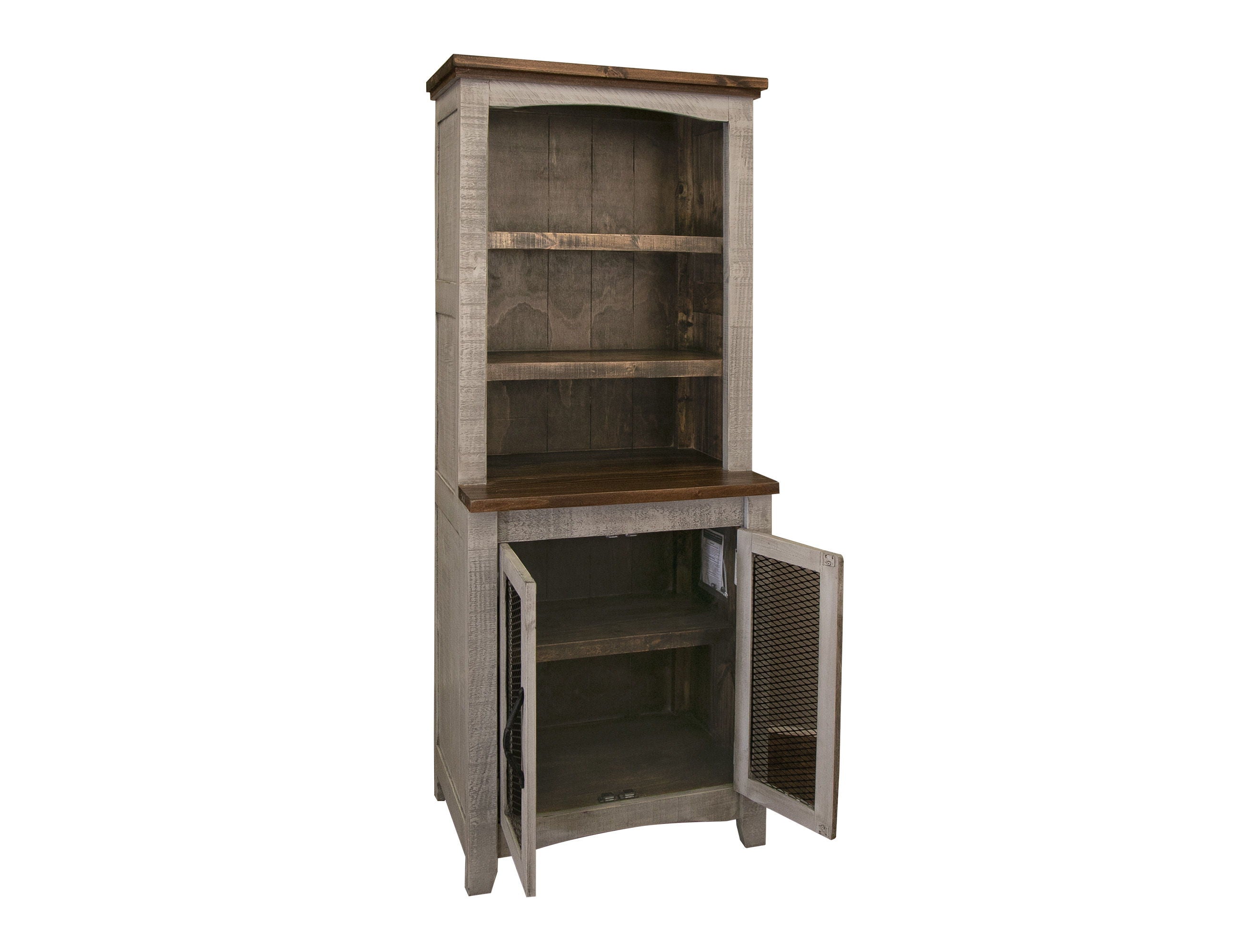 International Furniture Direct Pueblo Gray - Pier - Light Gray / Brown | Meri Furniture
