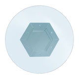 ACME Noralie - Dining Table - Mirrored, Faux Diamonds & Clear Glass | Meri Furniture