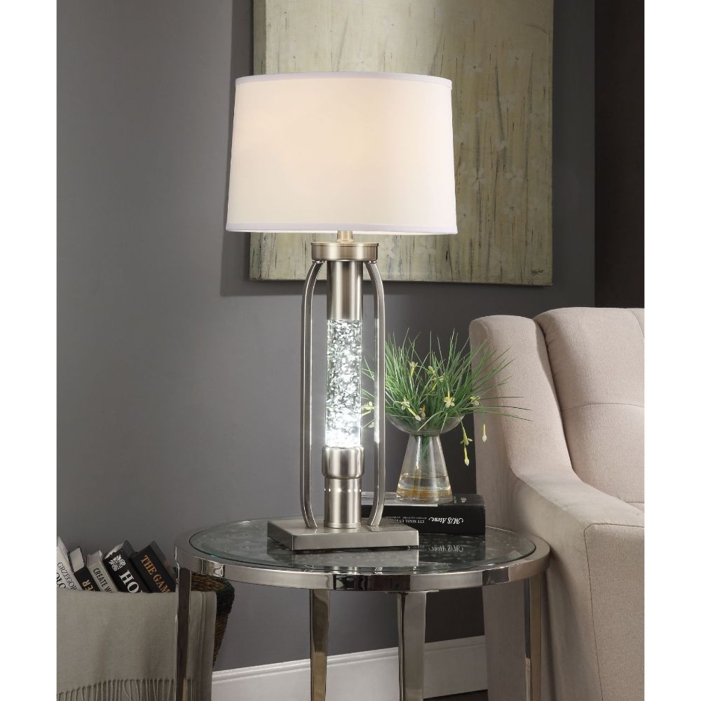 ACME Sinkler - Table Lamp - Sandy Nickel | Meri Furniture