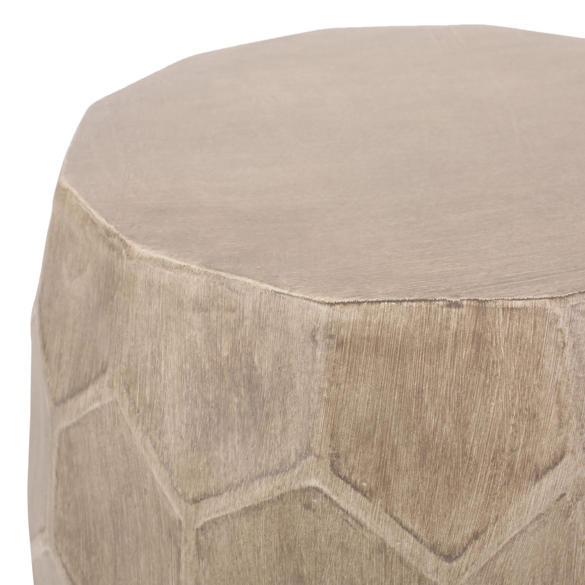 Outdoor Lightweight Concrete Side Table - Natural