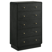 Coaster Fine Furniture Cavelle - 5-Drawer Chest Of Drawers - Black | Meri Furniture