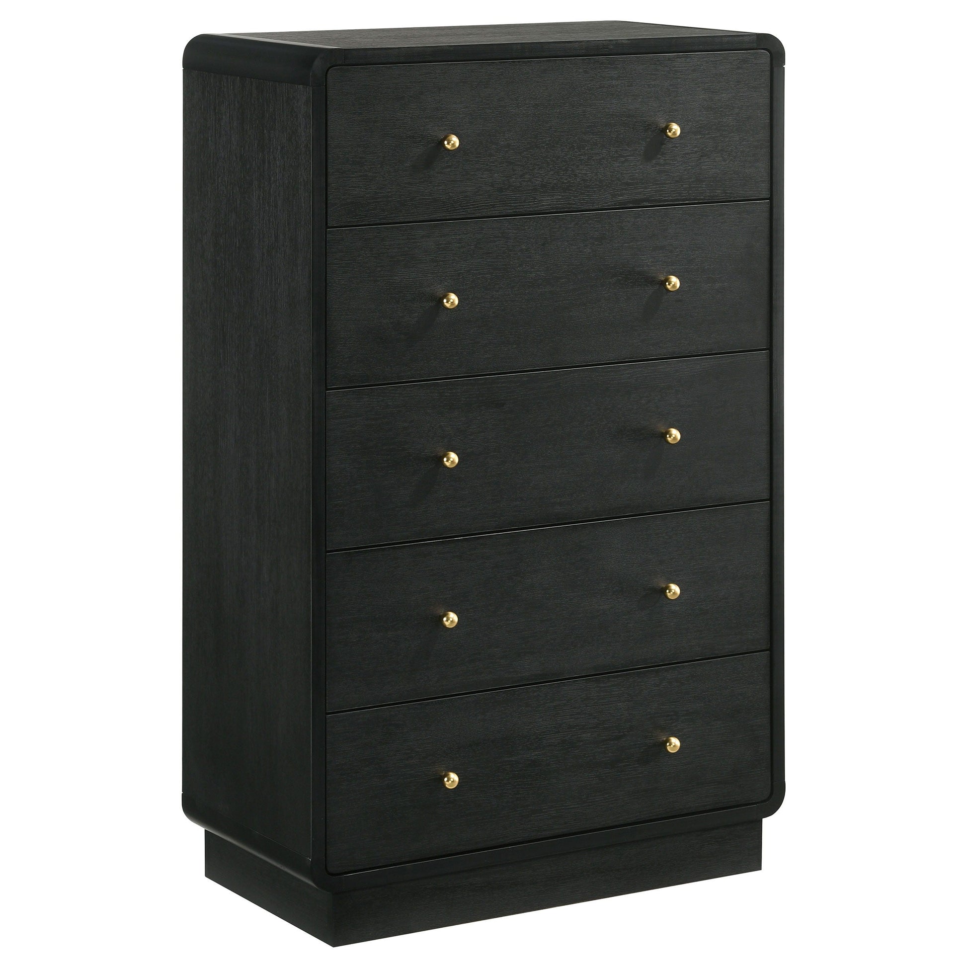 Coaster Fine Furniture Cavelle - 5-Drawer Chest Of Drawers - Black | Meri Furniture