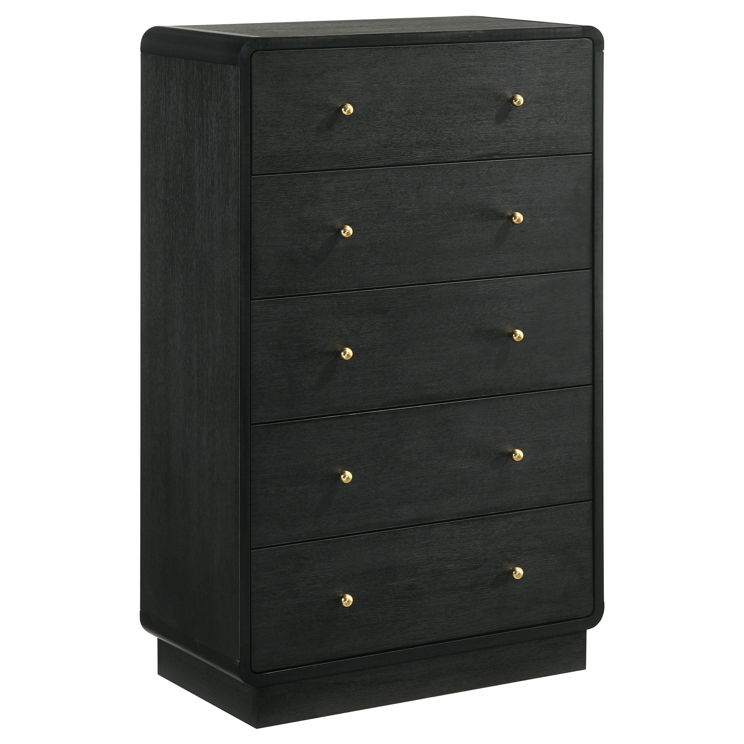 Coaster Fine Furniture Cavelle - 5-Drawer Chest Of Drawers - Black | Meri Furniture