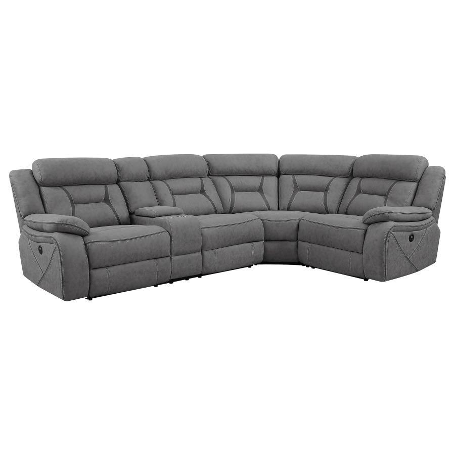 Coaster Fine Furniture Higgins - Four-Piece Upholstered Power Sectional | Meri Furniture