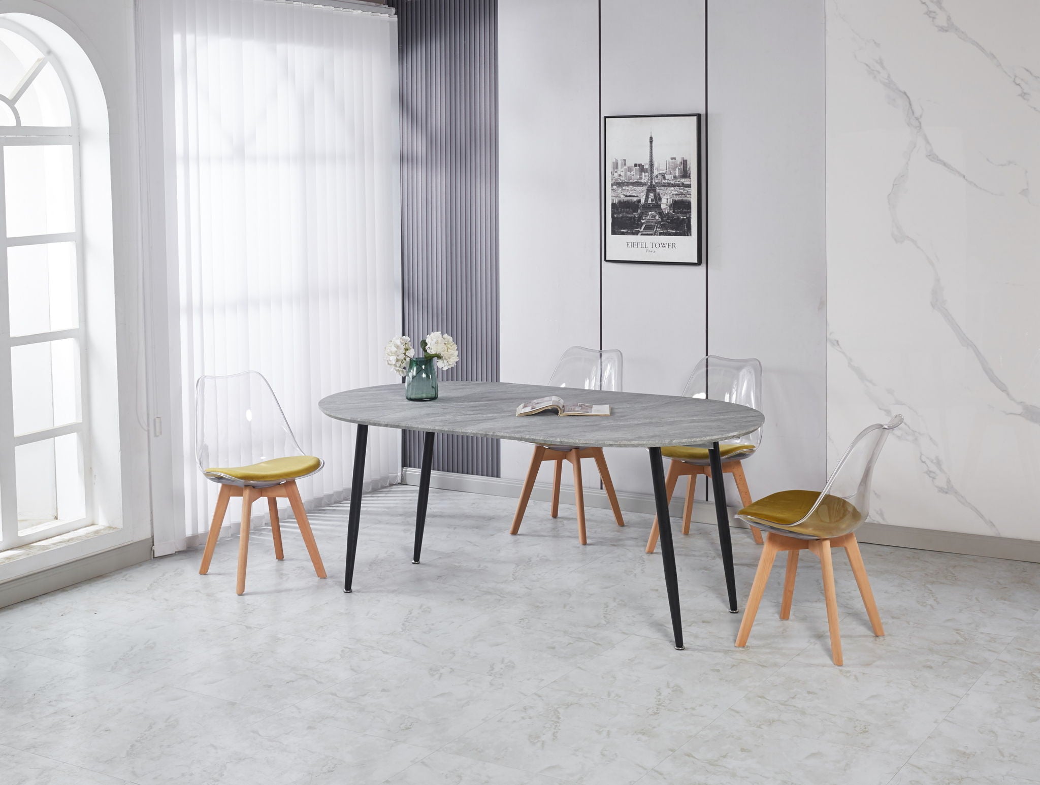 Extensible Table, Dining Table, Office Table, Coffee Table Metal Leg