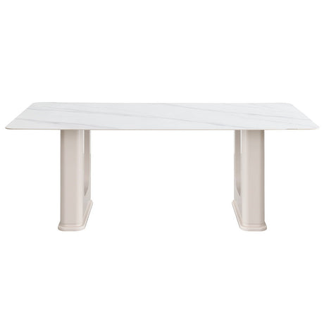 Kalam - Dining Table - Ceramic Top & Beige Finish